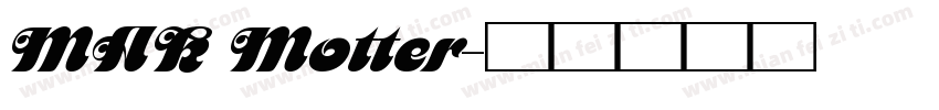 MAK Motter字体转换